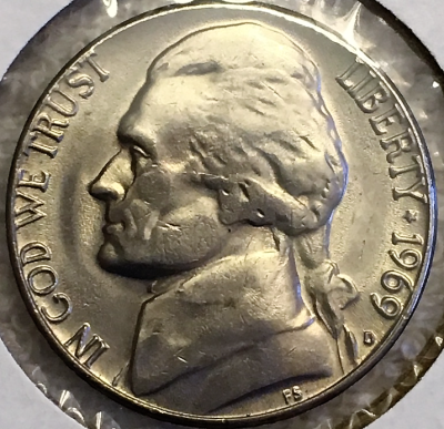 1969-D-Nickel-Very-Nice-LDS-With-MD.